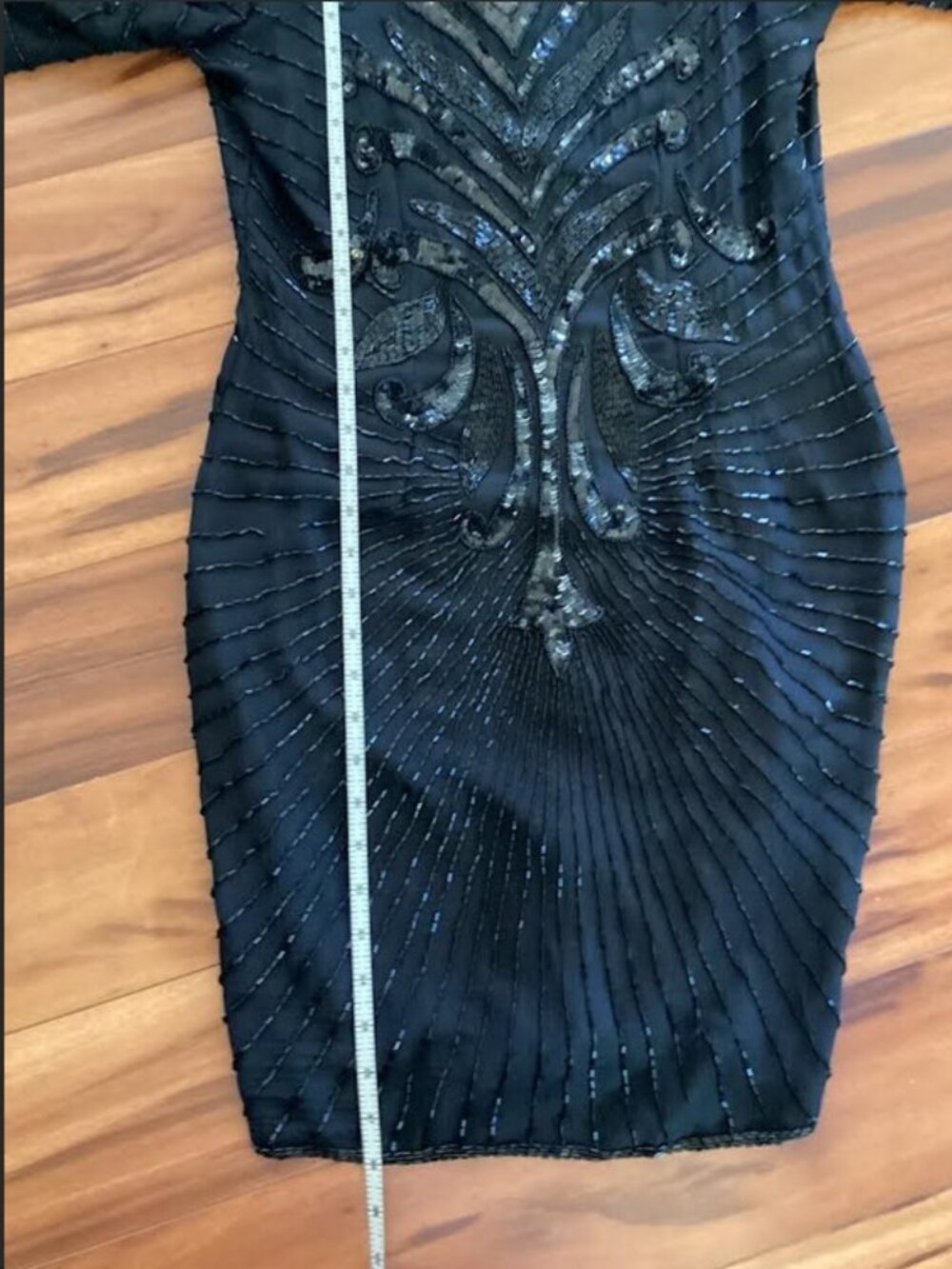 Vintage 1980s Stenay Silk Beaded Dress | NWT | Art Deco Dynasty Glam - Picture 17 of 17